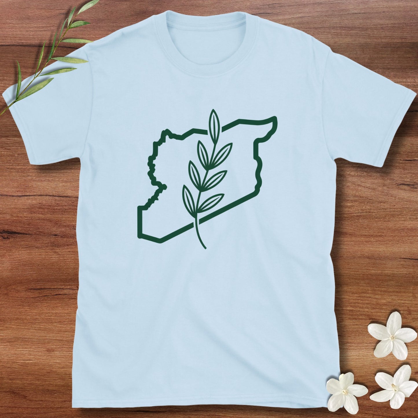 Syrian Flag Olive Branch Tee
