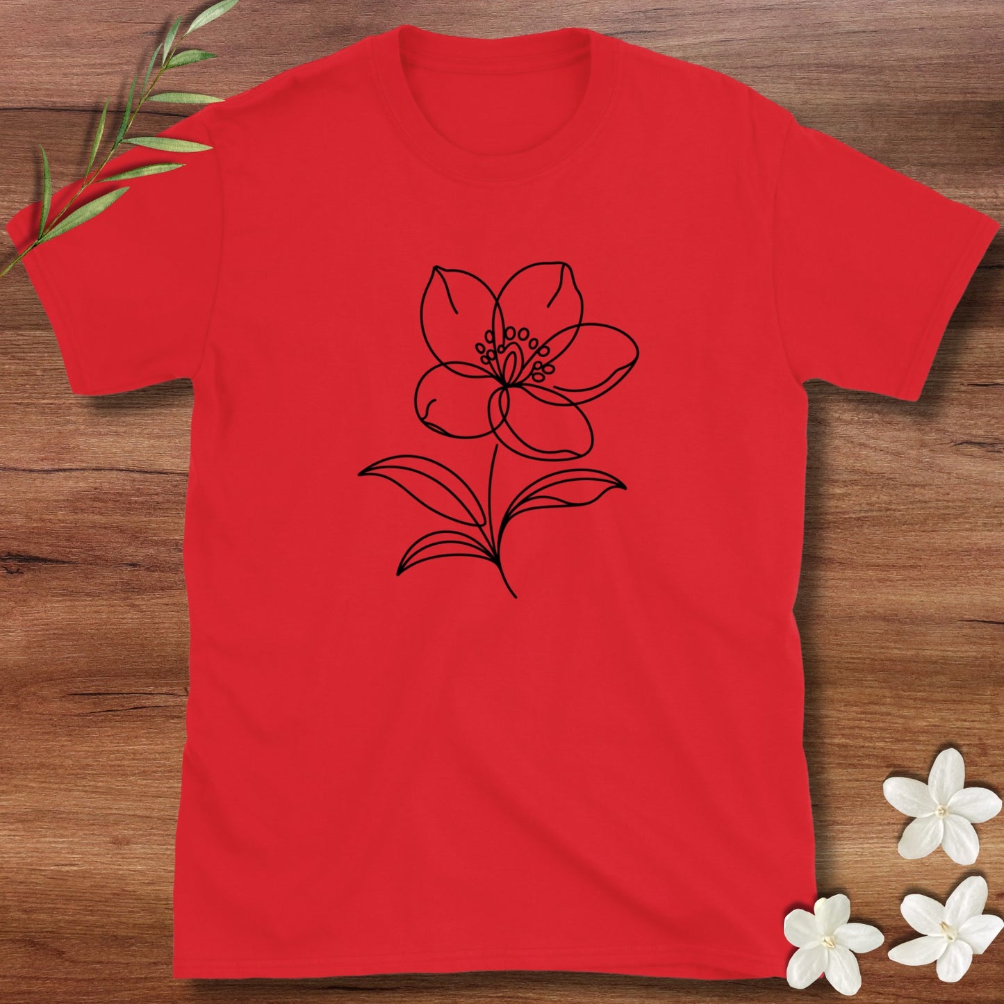 Simple Jasmine Flower Tee