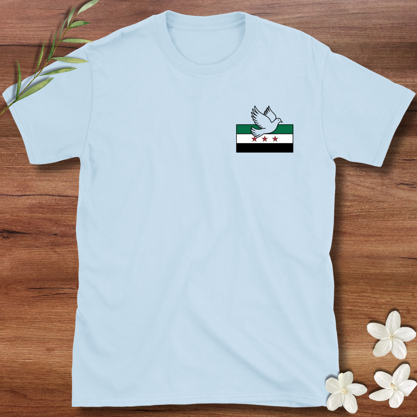 Pocket Syrian Flag Dove Tee