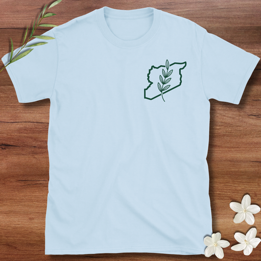 Pocket Syrian Flag Olive Branch Tee