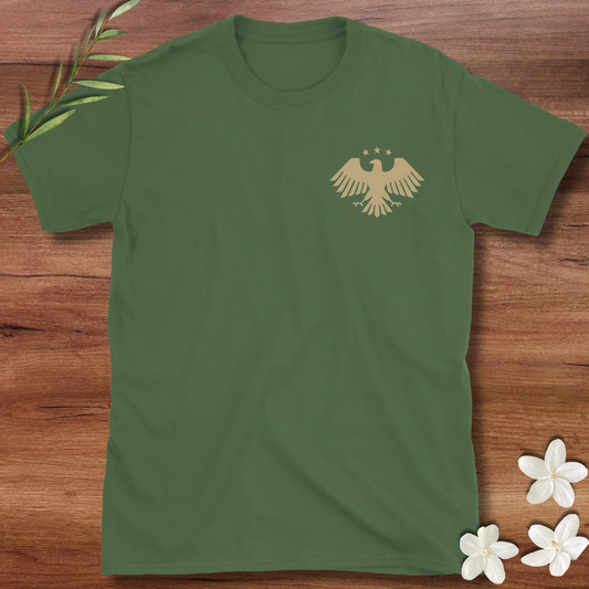 Pocket Peaceful Olive Branch Dove Tee
