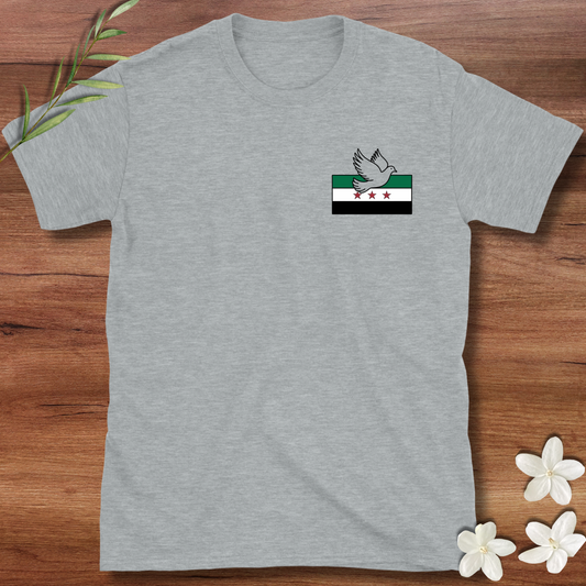 Pocket Syrian Flag Dove Tee