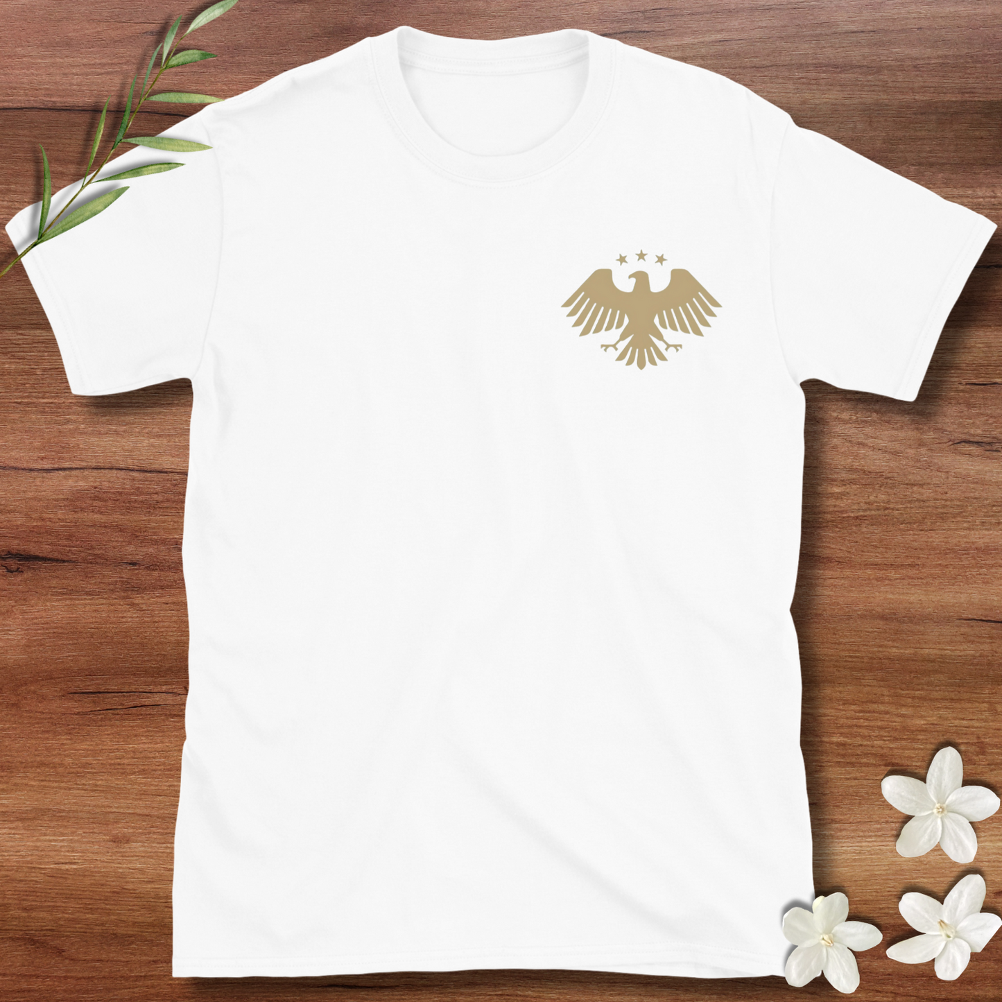 Pocket Peaceful Olive Branch Dove Tee