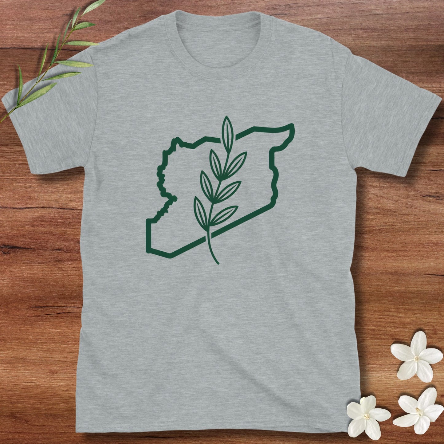 Syrian Flag Olive Branch Tee