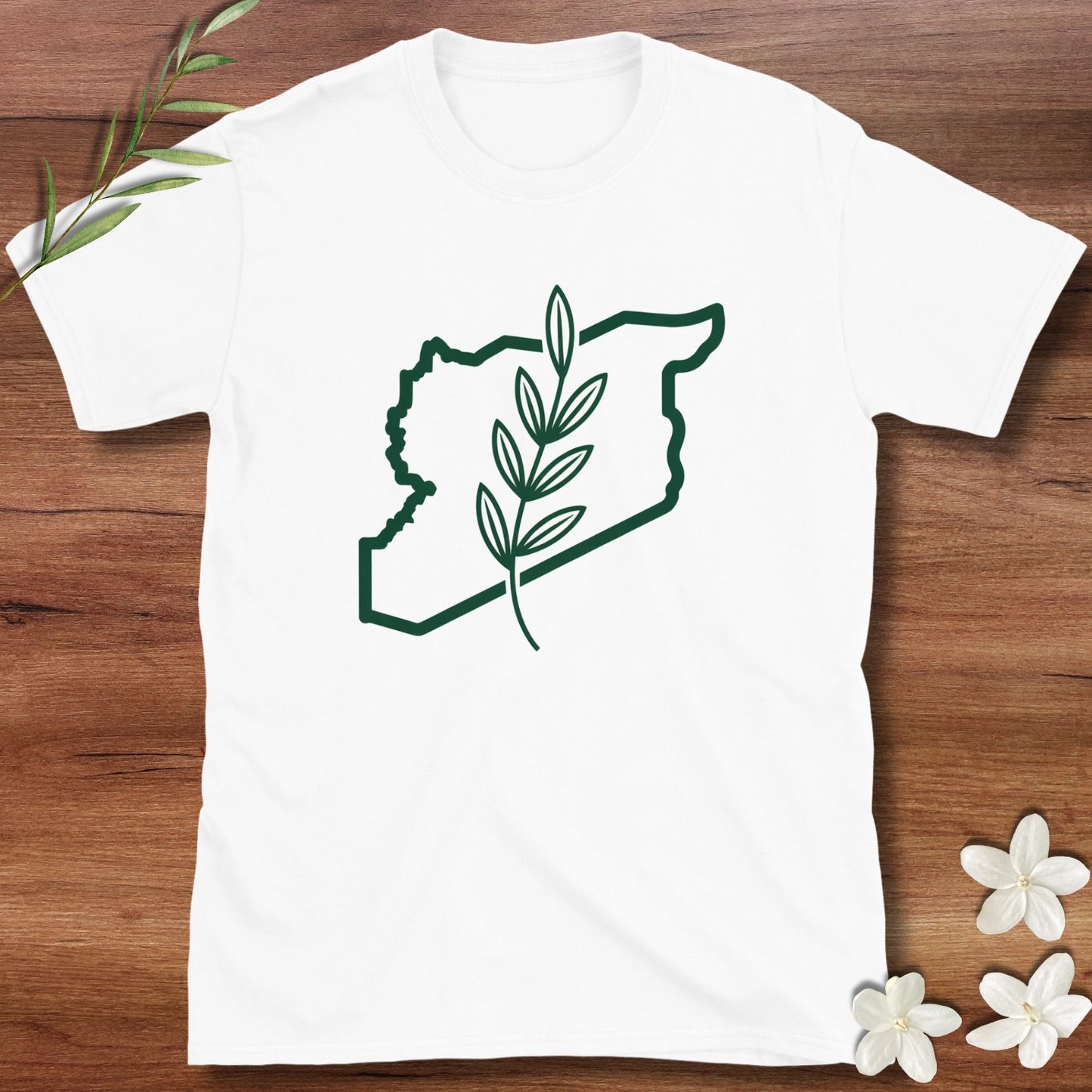 Syrian Flag Olive Branch Tee