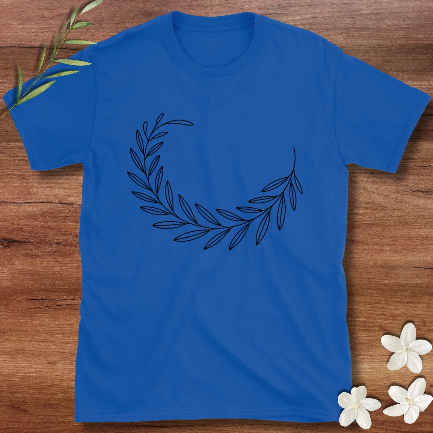 Curved Olive Branch Tee