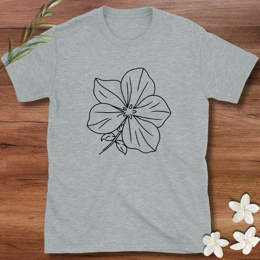 Minimalist Jasmine Flower Tee