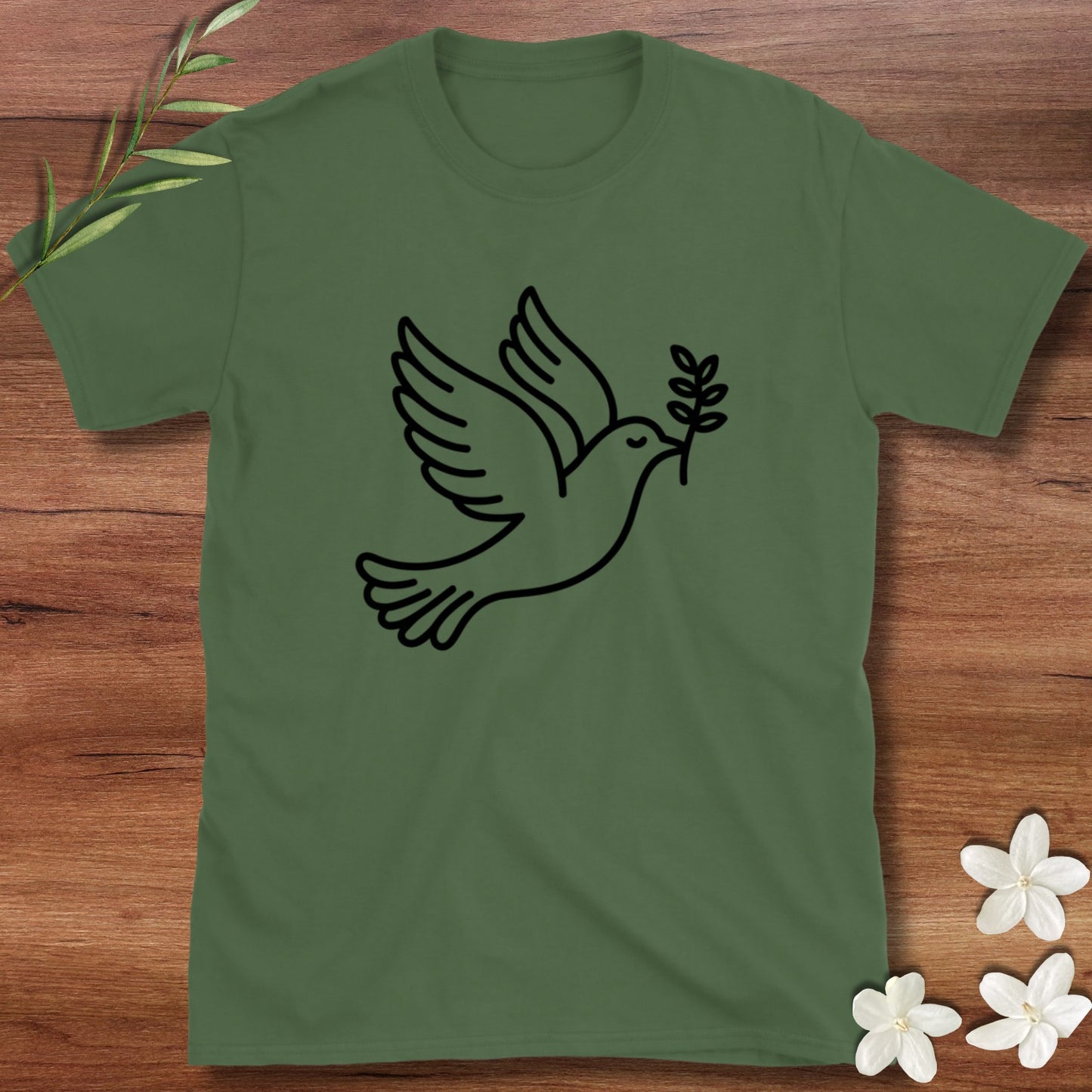 Peaceful Olive Branch Dove Tee